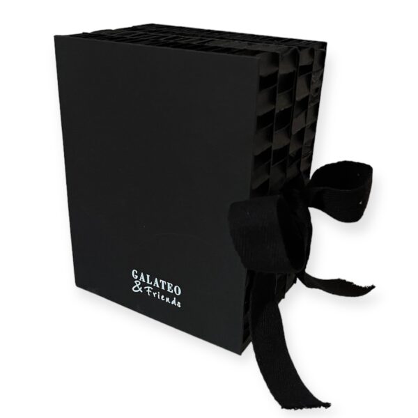 Galateo & Friends disain kinkekarp 250ml pudelile must