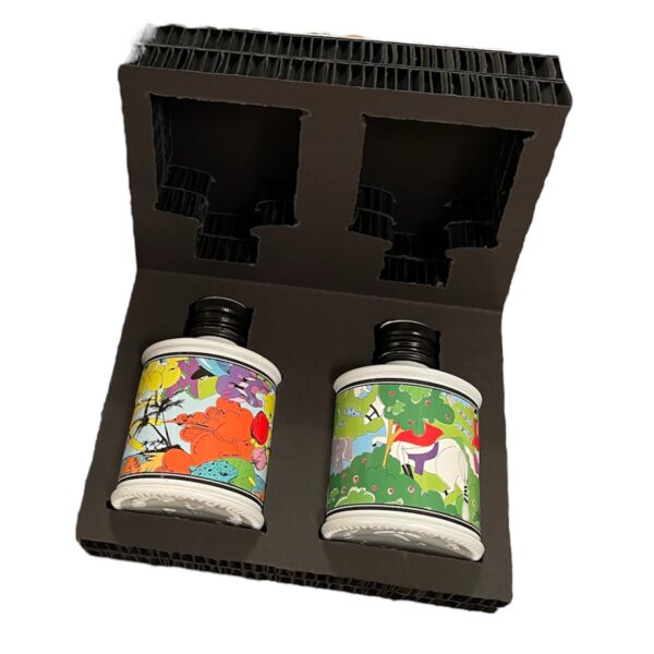 Galateo & Friends Enrico Coveri südametega kinkekarp 2x250ml pudelitele - Image 3