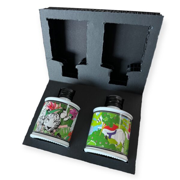 Galateo & Friends Enrico Coveri südametega kinkekarp 2x250ml pudelitele - Image 4