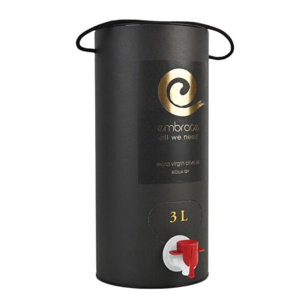 Evo Sicily Embrace Ekstra Väärisoliiviõli IGP Sicilia Nocellara del Belice 3L Bag in Tube - Image 2