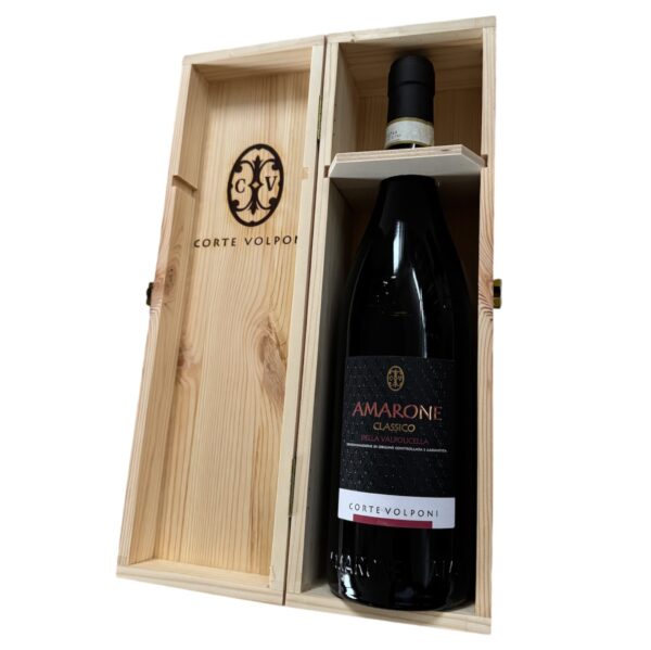 Corte Volponi Amarone della Valpolicella DOCG Classico 2017 puukarbis - Image 2